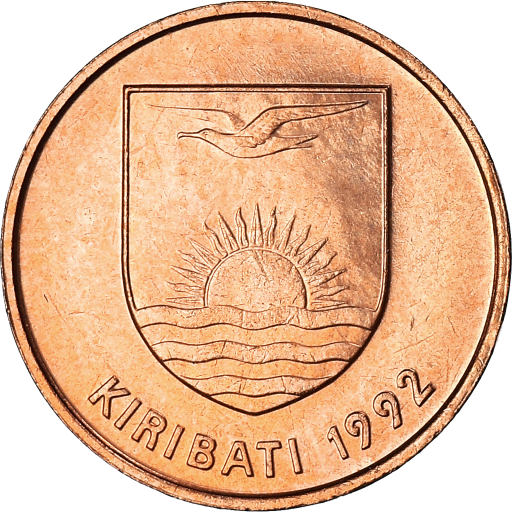 Coin, Kiribati, Cent, 1992, , Bronze Plated Steel, KM1a Australian