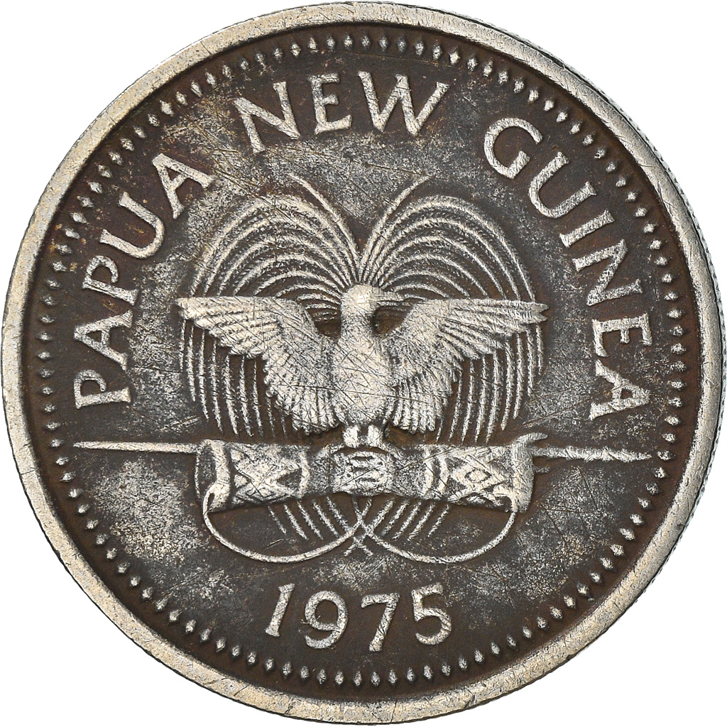 Coin, Papua New Guinea, 10 Toea, 1975, , Coppernickel, KM4