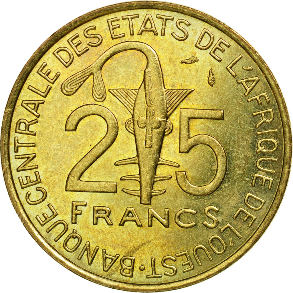 Coin, West African States, 25 Francs, 1979, Paris, , AluminumBronze