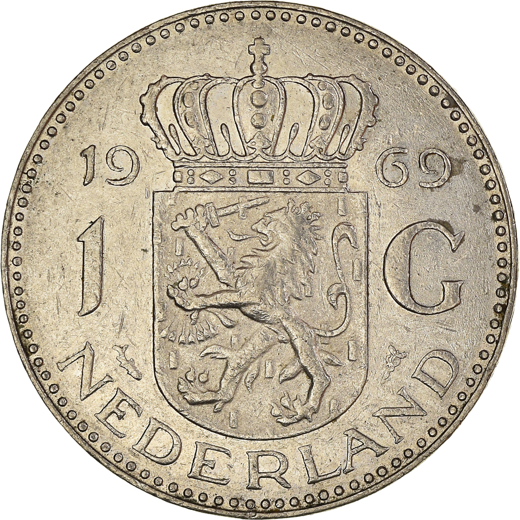 Coin, Netherlands, Gulden, 1969 World Paper Money