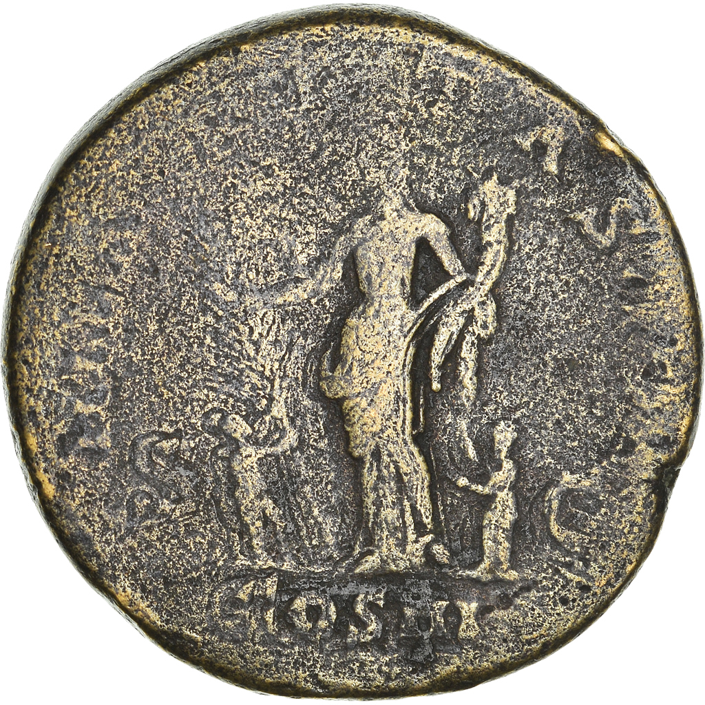 Coin, Hadrian, Sestertius, Rome, , Bronze, RIC970 Roman Imperial Coins