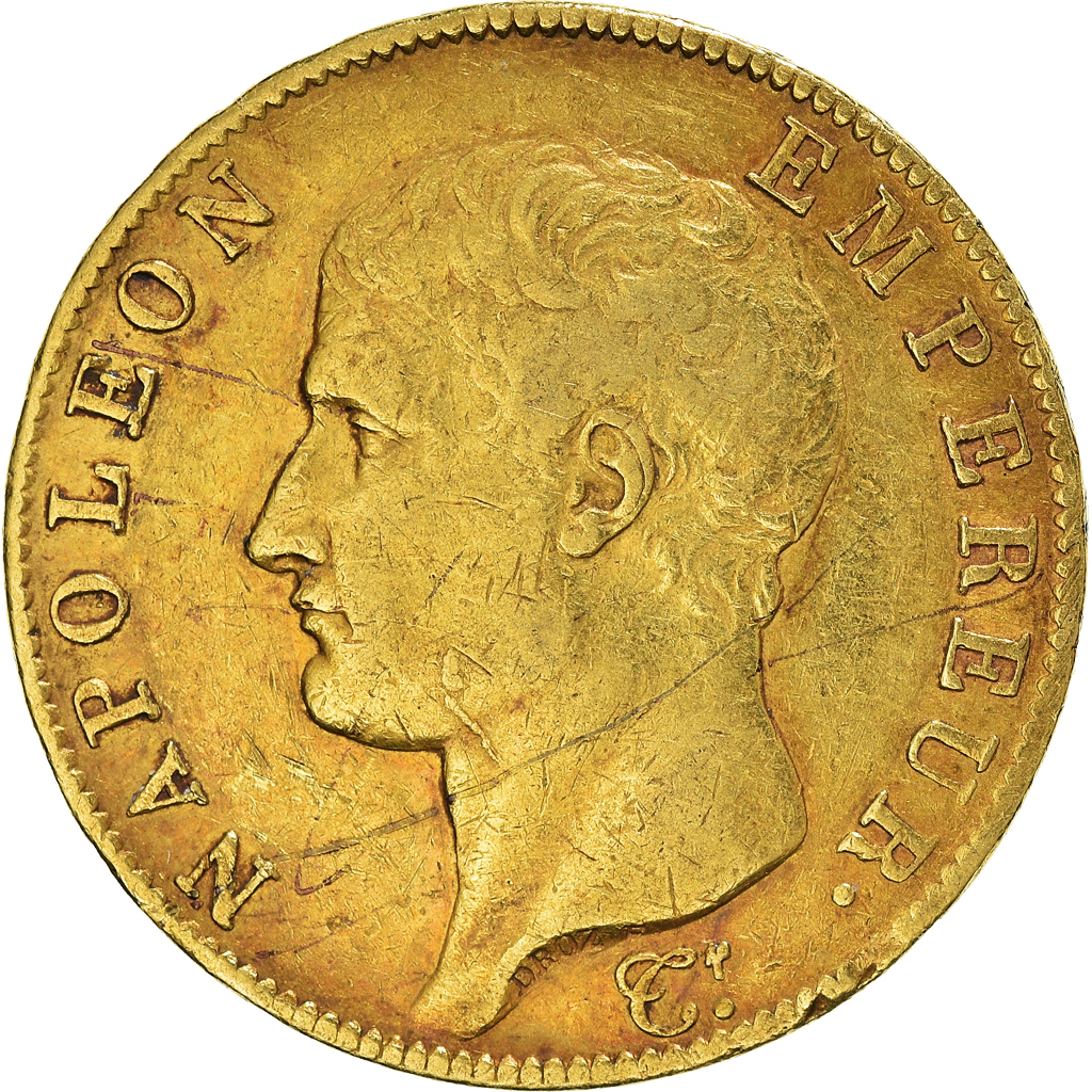 Coin, France, Napoleon I, Napoléon I, 40 Francs, AN 13, Paris, EF(4045