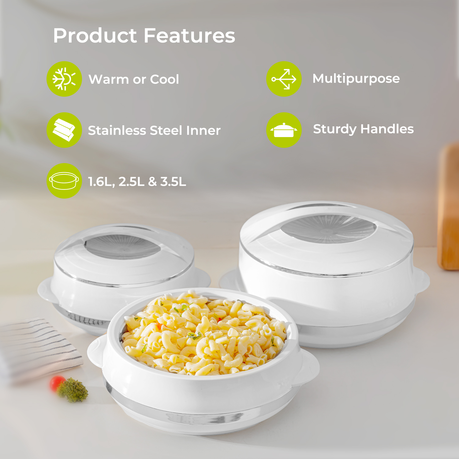 Premium Quality Insulated Casserole Hot Pot. Multifunctional Use