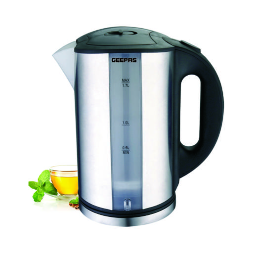 Buy Geepas 1.7L Electric Kettle 2200W Cordless Fast Boil Quiet For
