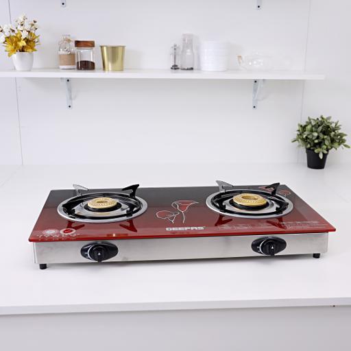 Buy Geepas 2Burner Gas Hob Size 70 Mm & 90 Mm Attractive Design, Gas