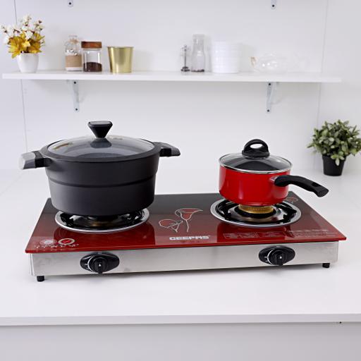 Buy Geepas 2Burner Gas Hob Size 70 Mm & 90 Mm Attractive Design, Gas