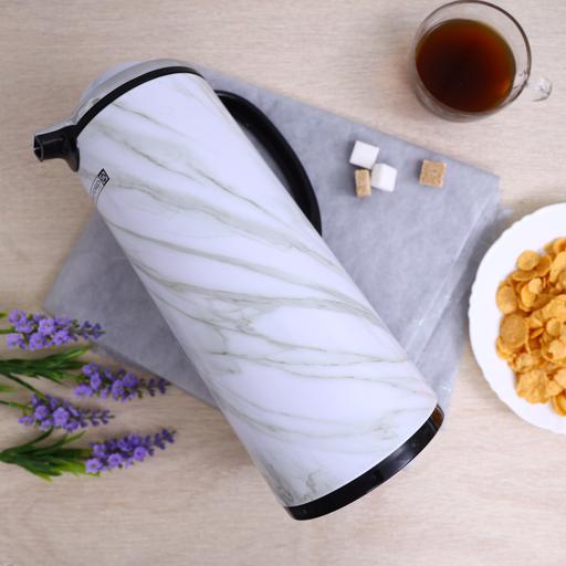 Buy Royalford 1.6L Double Wall Vacuum Flask Marble Designed Heat
