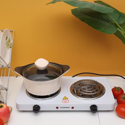 Buy Olsenmark 1000W Double Spiral Hot Electric Plate For Flexible Precise Table Top Cooking