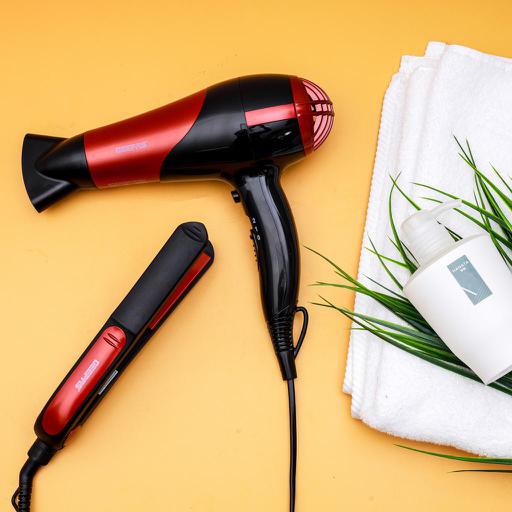 Buy Geepas 2200W Hair Dryer Plus 35W Hair Straightener 2Speed & 2Heat
