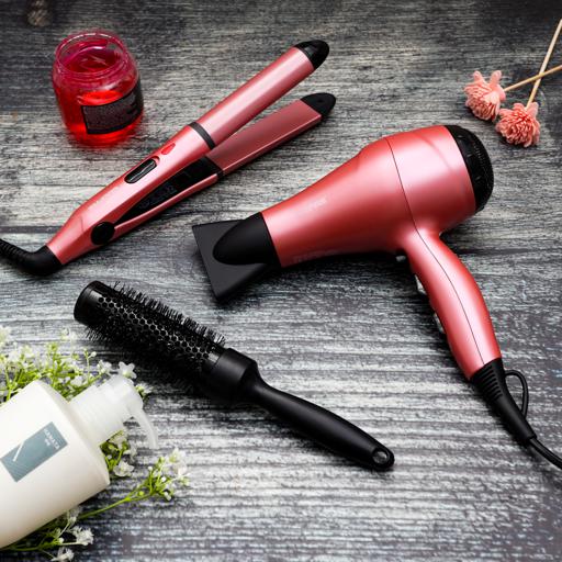 Geepas 4 In 1 Hair Dressing Set Portable Hair Dryer, Straightener