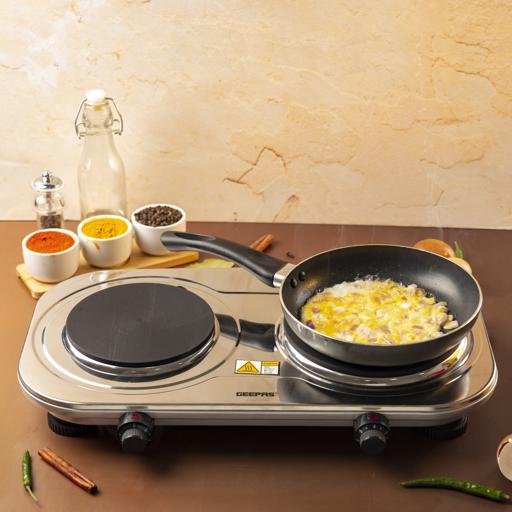 Stainless Steel Double Hot Plate 2500W