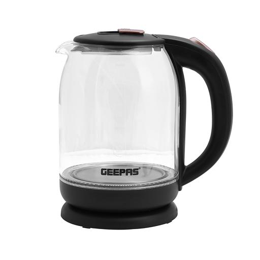 Buy Geepas Electric Kettle Glass Body, Boil Dry Protection & Auto Shut Off Online in UAE Wigme