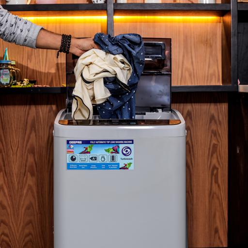 Geepas Fully Automatic Top Loaded Washing Machine 6kg AutoImbalance