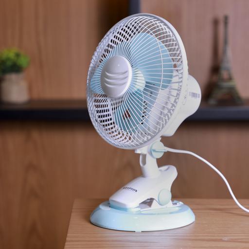 Buy Krypton 8Inch Table Fan 2 Speed Settings With Oscillating/Rotating And Static Feature