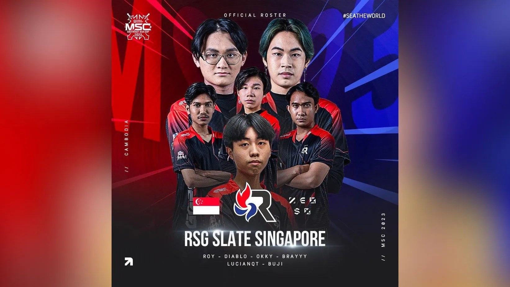 RSG Slate SG&rsquo;s MSC 2023 roster
