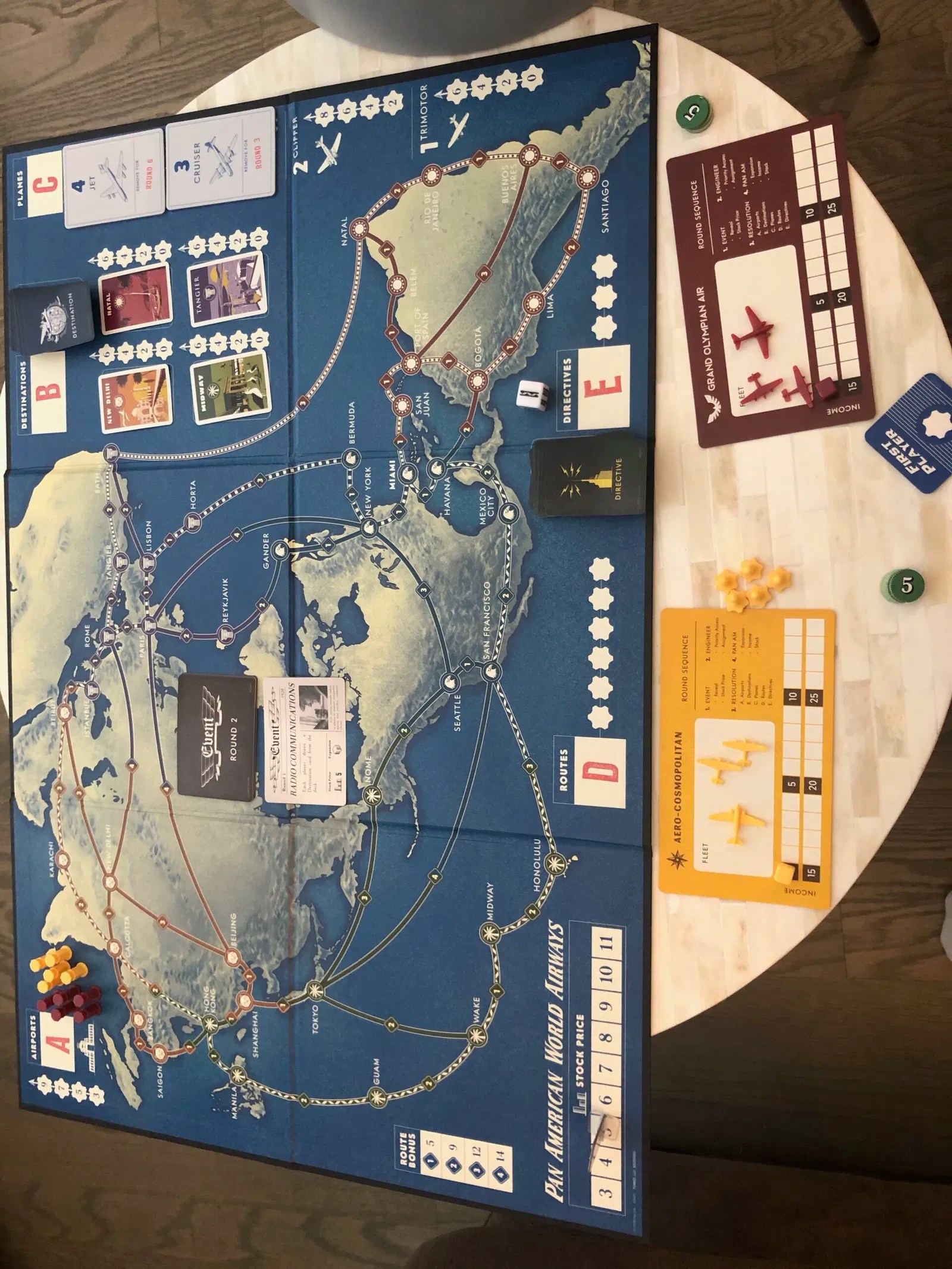 Review Of Pan Am The Board Game One Mile at a Time