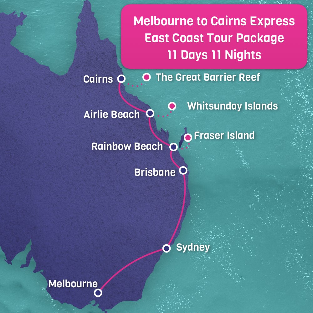 11 Days Melbourne to Cairns Tour from 1475