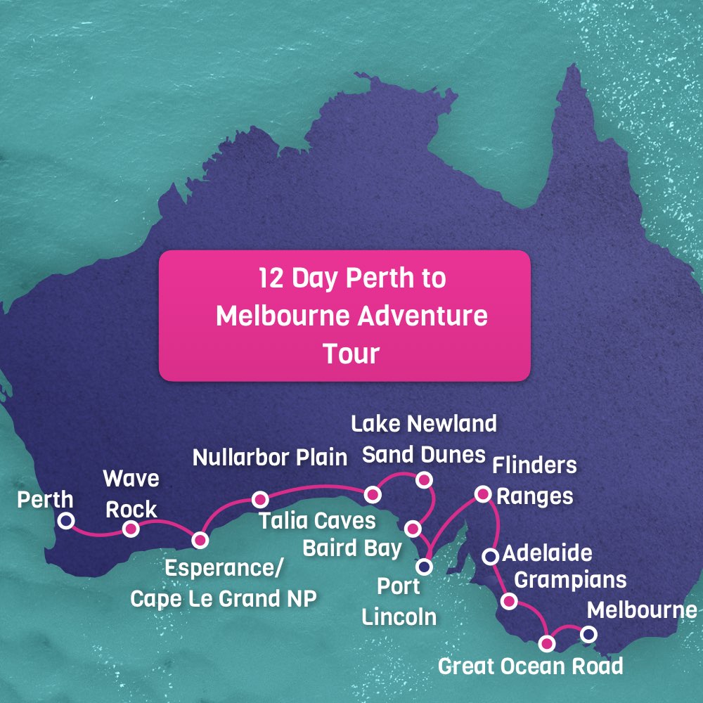 12 Days Perth to Melbourne Tour 3350