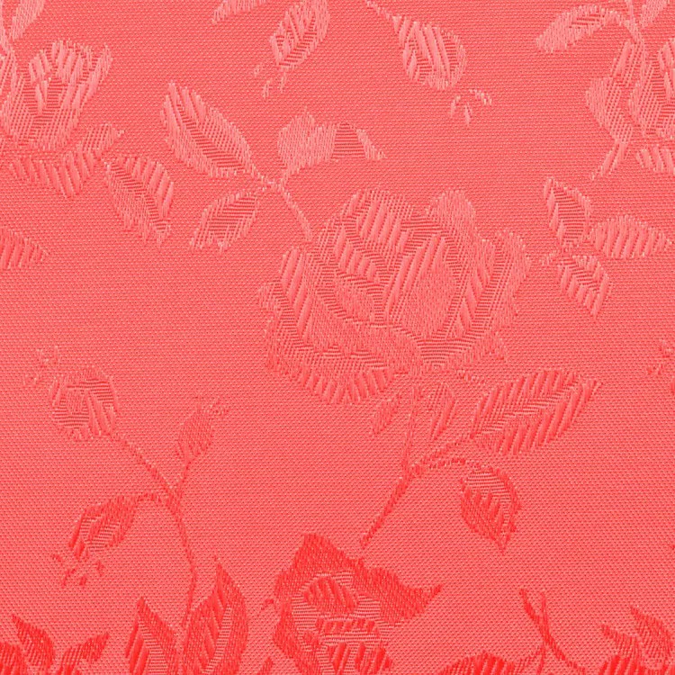 Coral Jacquard Satin Fabric OnlineFabricStore