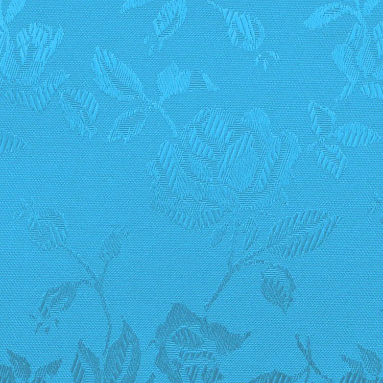 Turquoise Jacquard Satin Fabric OnlineFabricStore