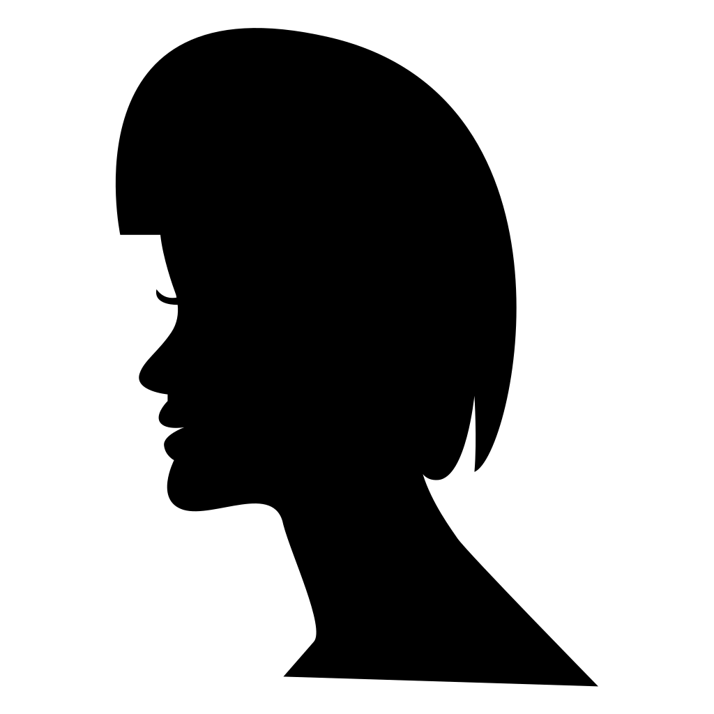 Female Short Hair On Head Silhouette Svg Png Icon Free Download (32308