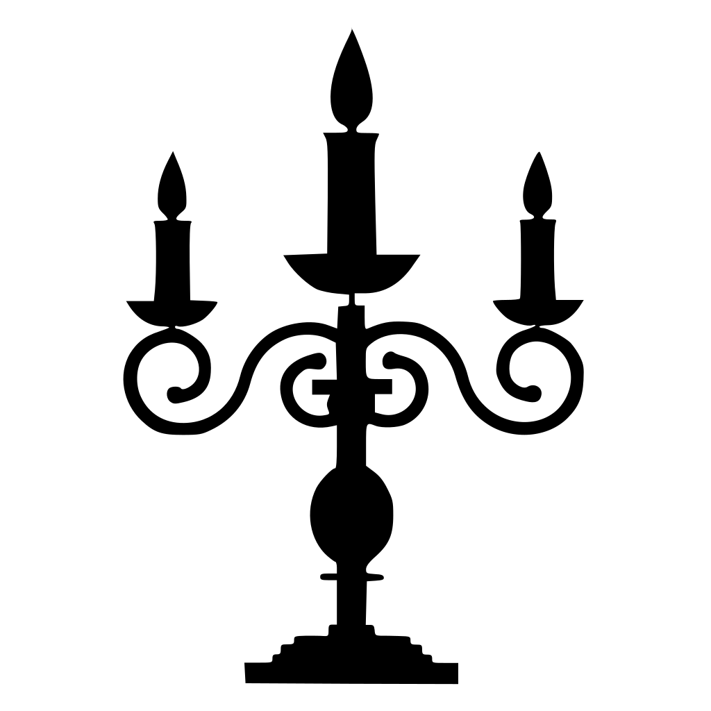 Candlestick Holder Lamp Holiday Symbol Luxury Celebration Light Old