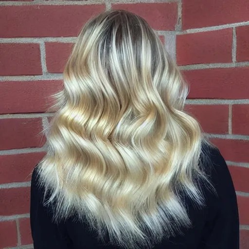 a mop of blonde hair Stable Diffusion