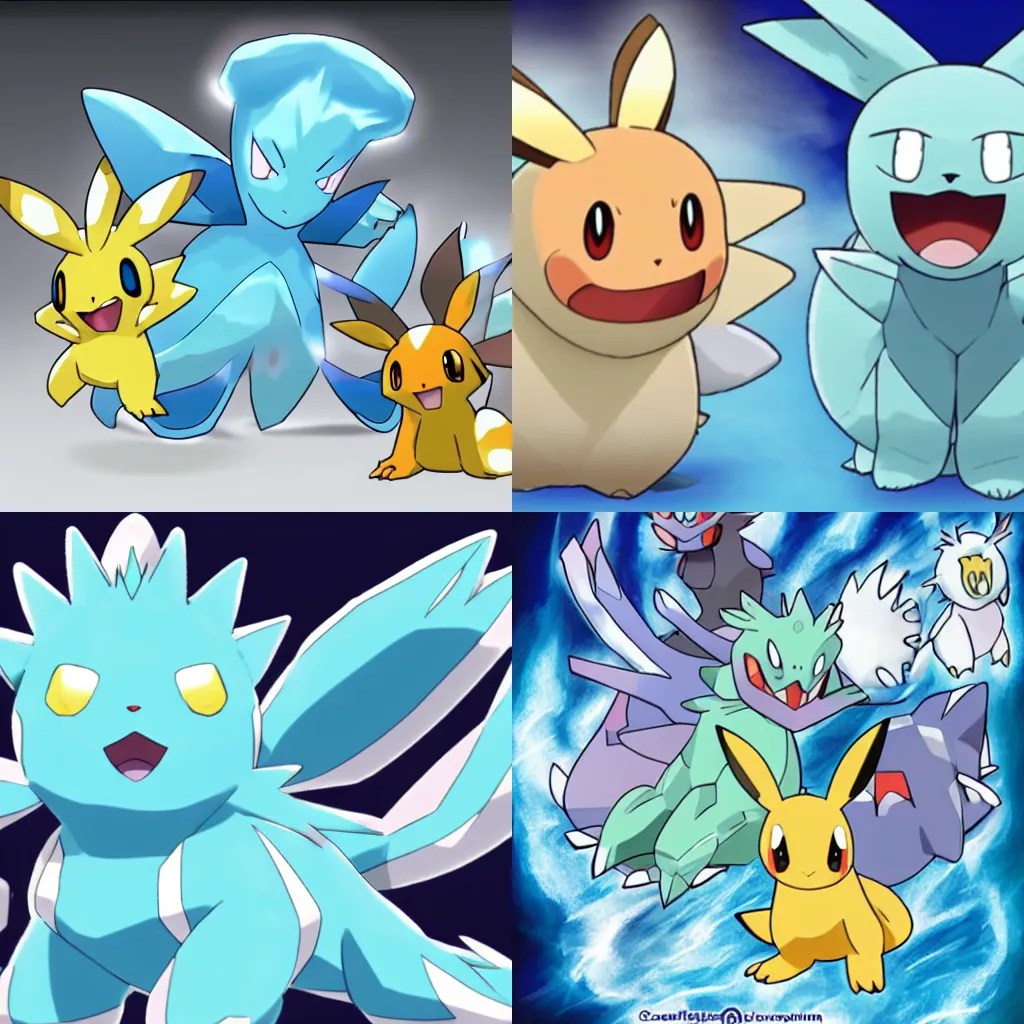 a new ice type pokemon Stable Diffusion OpenArt