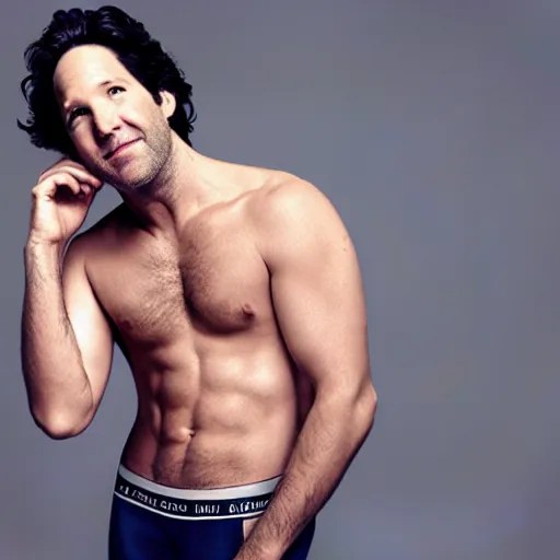 Paul Rudd underwear ad, Calvin Klein photography, | Stable Diffusion