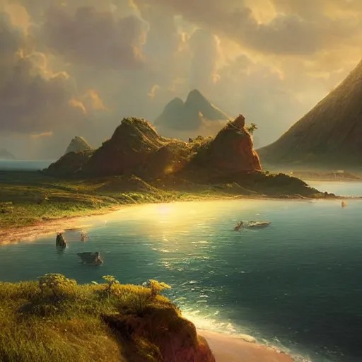 a beautiful matte painting of beautiful render of a Stable Diffusion OpenArt