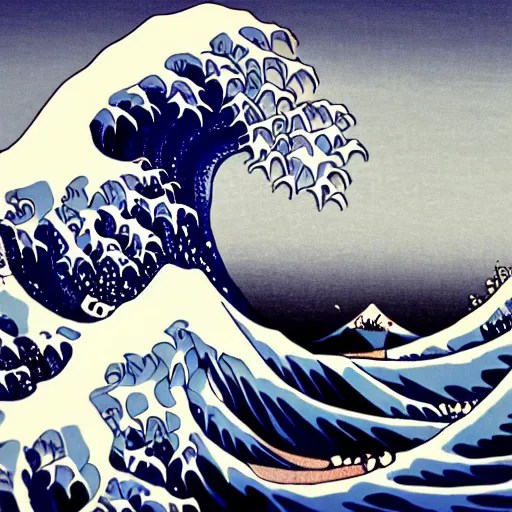 synthwave style hokusai wave Stable Diffusion OpenArt