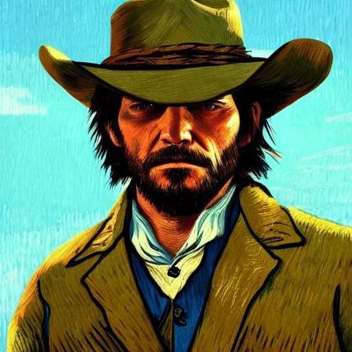 John Marston (from Red Dead Redemption 2) in the style Stable Diffusion