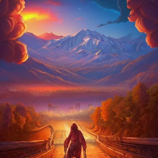 a beautiful digital artwork of macedonia by dan Stable Diffusion