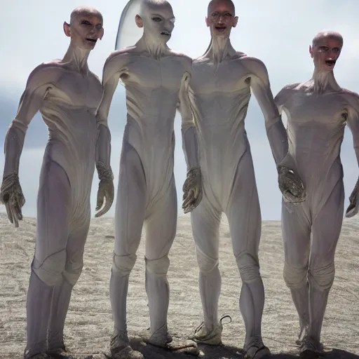 actual photography of tall whites aliens, award Stable Diffusion
