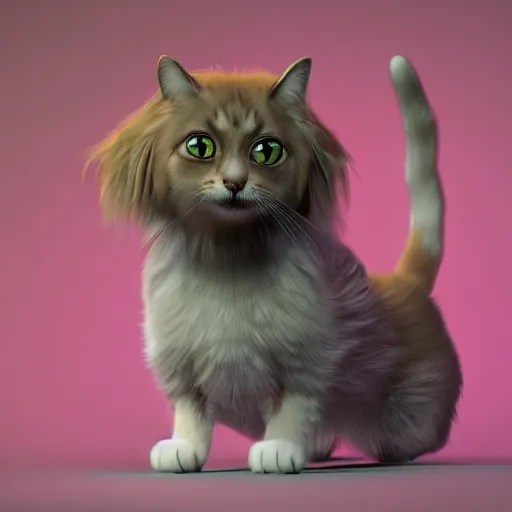 photorealistic cat dog hybrid. hyperdetailed Stable Diffusion OpenArt