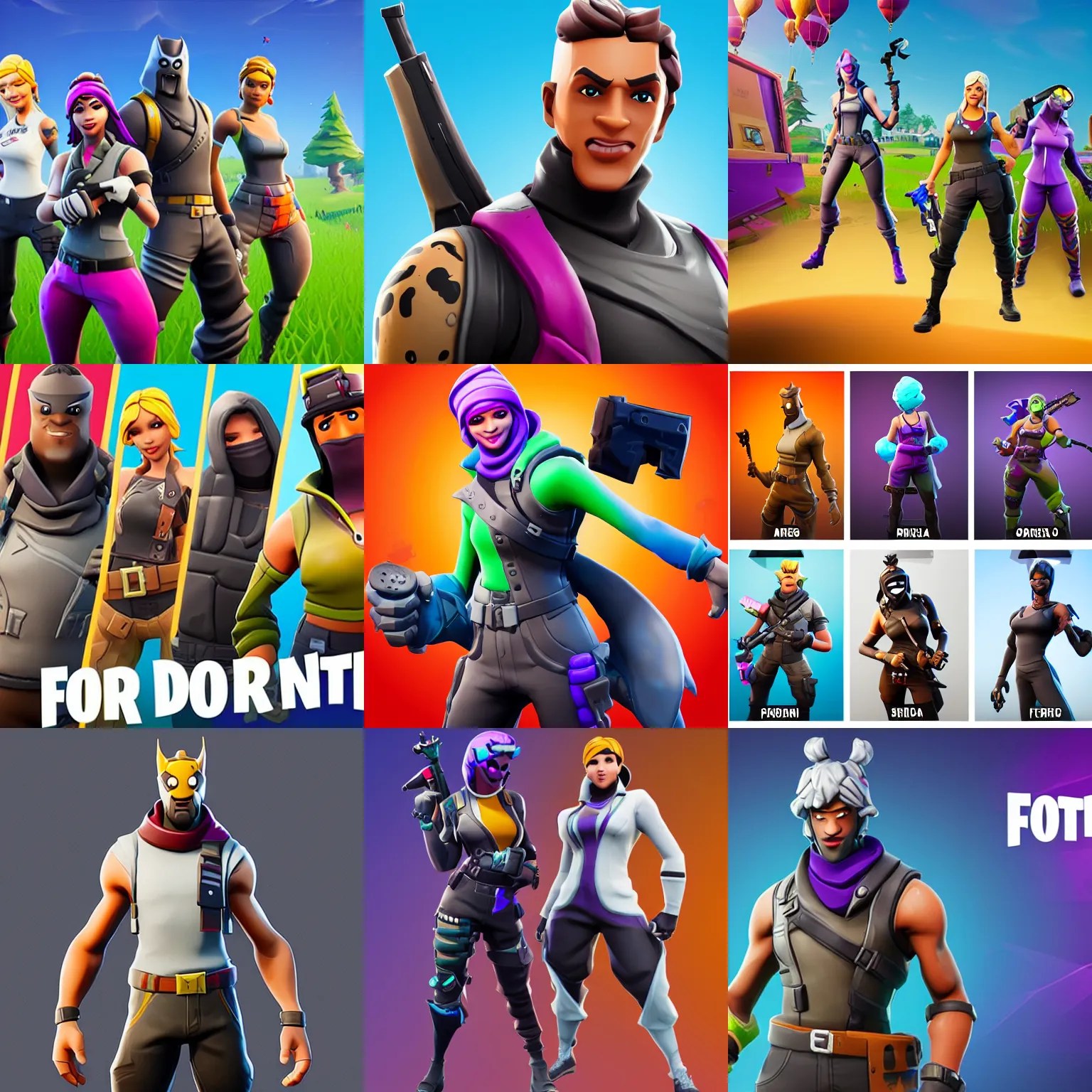 fortnite character Stable Diffusion
