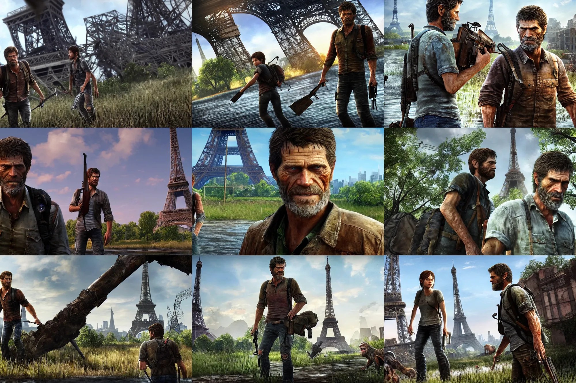 a screenshot of willem dafoe in the video game the Stable Diffusion