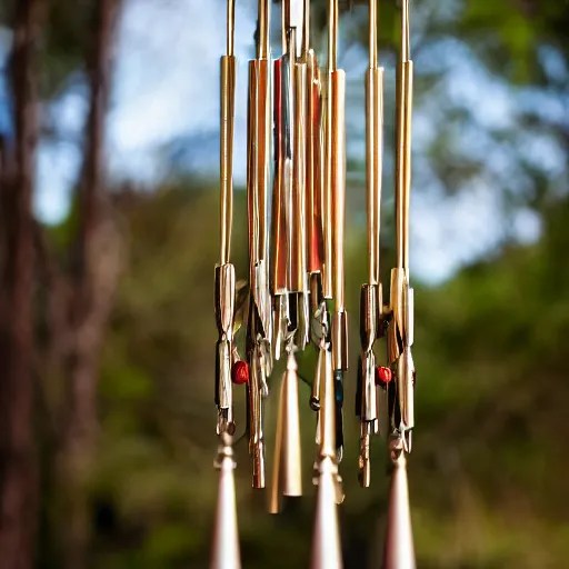 ornamental wind chimes, professional photography Stable Diffusion