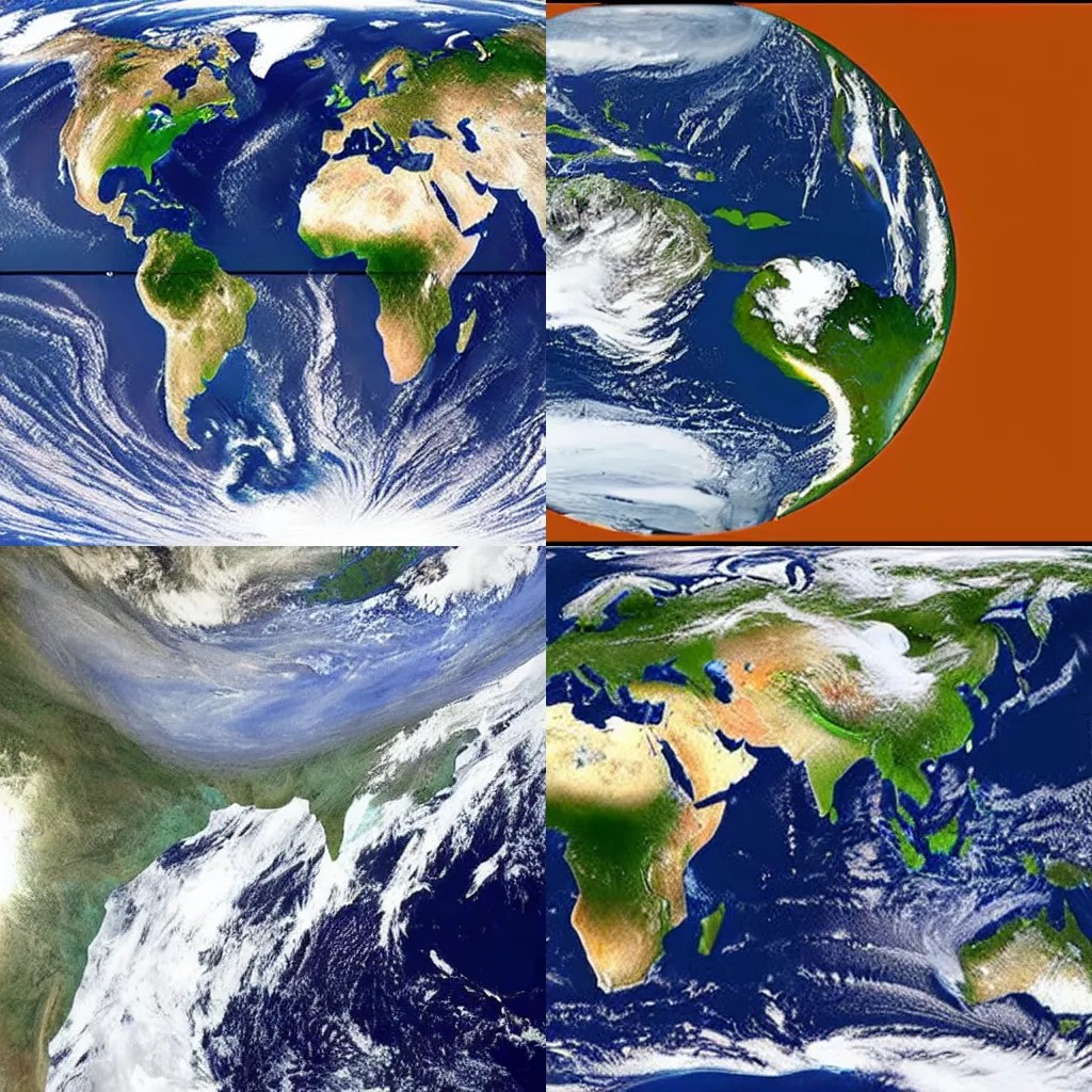 photo of Earth from space, during ice age, Stable Diffusion OpenArt