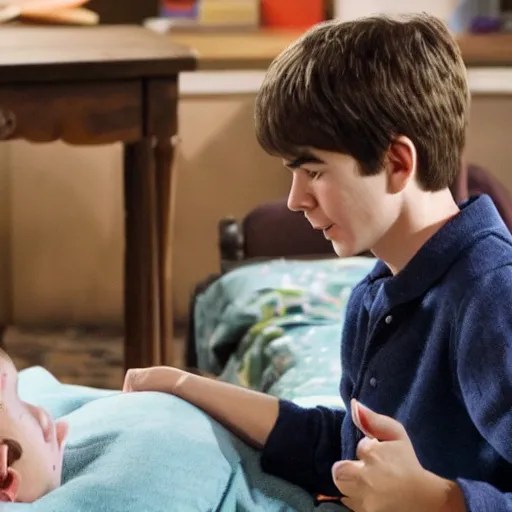 greg heffley trying to help rowley, jeff kinney Stable Diffusion