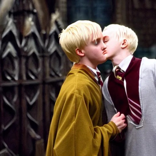 Harry Potter And Draco Malfoy Kissing