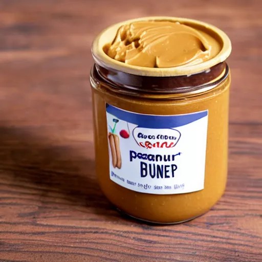 a branded jar of peanut butter Stable Diffusion OpenArt