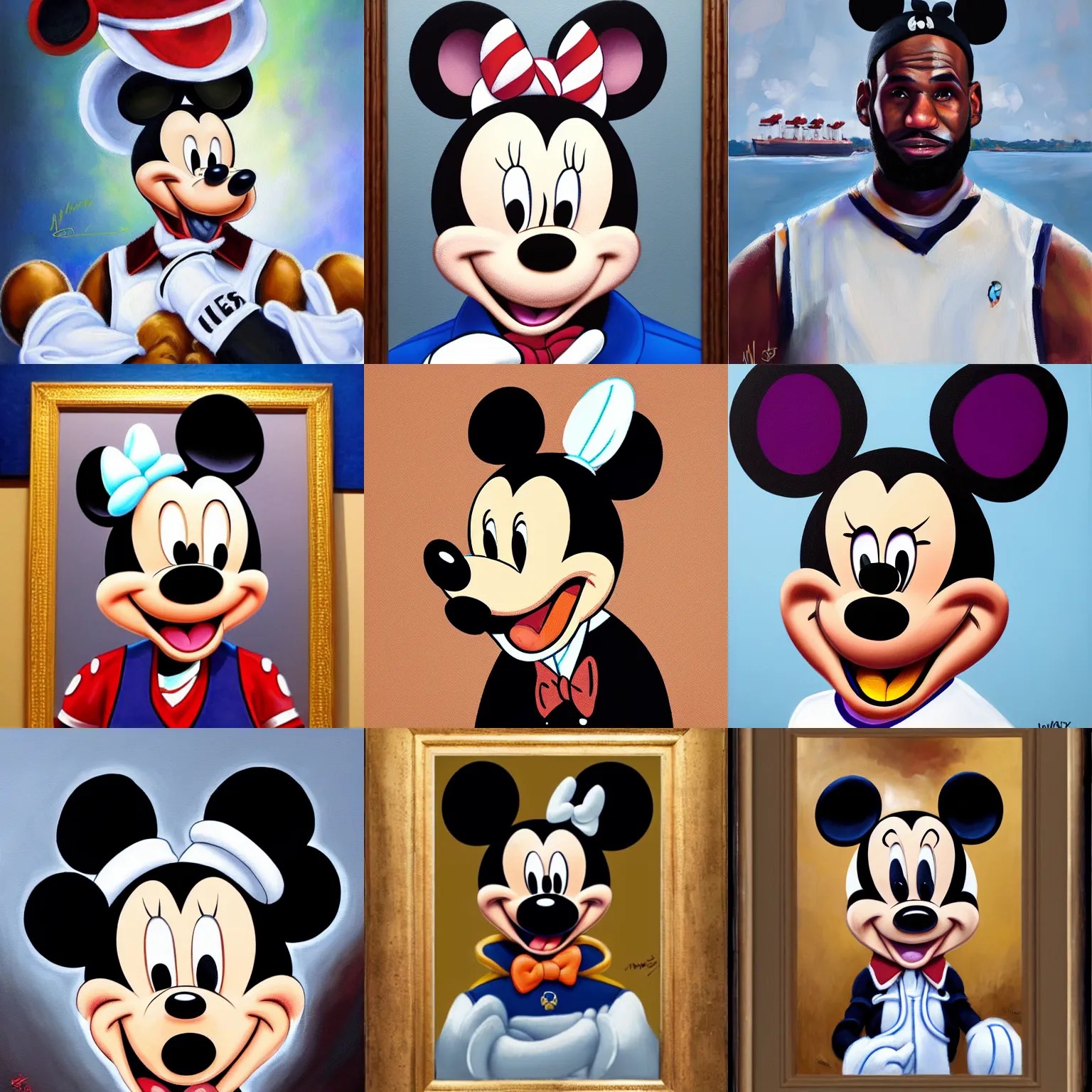portrait of lebron james in a sailors outfit with Stable Diffusion