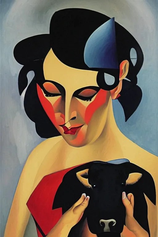 highly detailed art deco painting of flamenco dancer Stable Diffusion