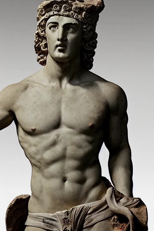 ancient greek statue of he man Stable Diffusion