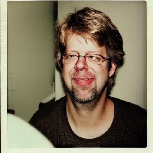Guido van Rossum in his 30s, working on the Python Stable Diffusion