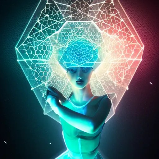 intricate holographic quantum ghostwave entanglement Stable Diffusion