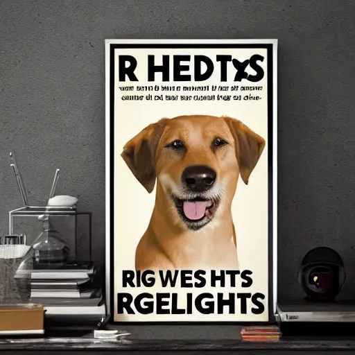 dogs have rights poster Stable Diffusion OpenArt