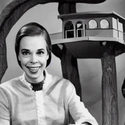 lady aberlin in mister rogers land of make believe Stable Diffusion