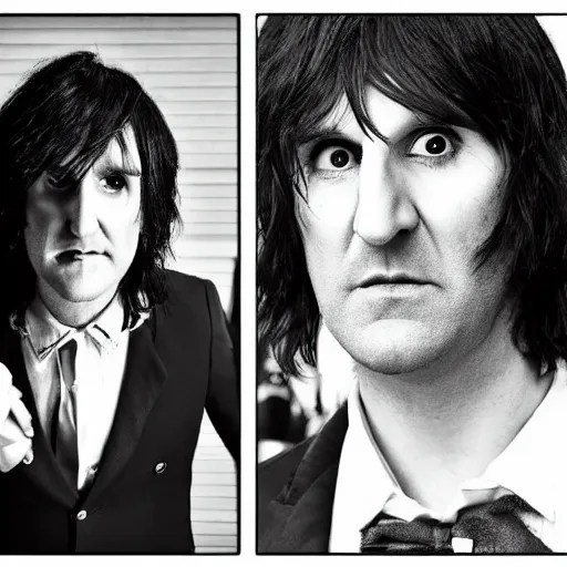 Doctor Who played by Noel Fielding, cinematic photo, Stable Diffusion